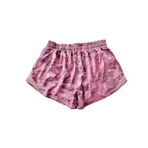 Lululemon incognito pink camo hotty hot shorts - size 8, 4" inseam